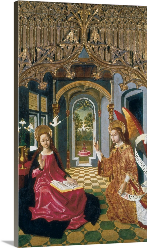 SEU D' URGELL, Master of (12th century). The Annunciation. ca. 1490. The work probably formed part of the same altarpiece ...