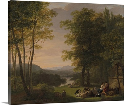 Arcadian Landscape, 1813, Dutch painting, oil on canvas
