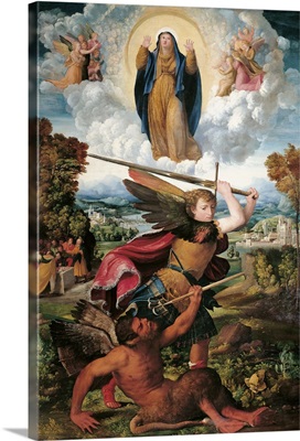 Archangel Michael And The Devil, By Dosso Dossi, C. 1533-1534. Parma, Italy