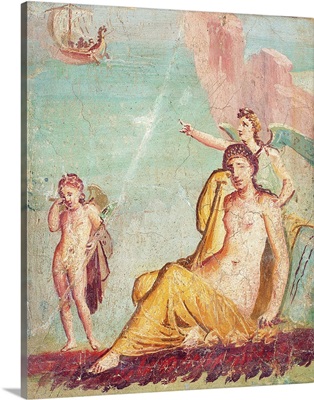 Ariadne Abandoned. Ancient Roman Fresco, c. 69-79, From Casa Di Meleagro, Peristilium