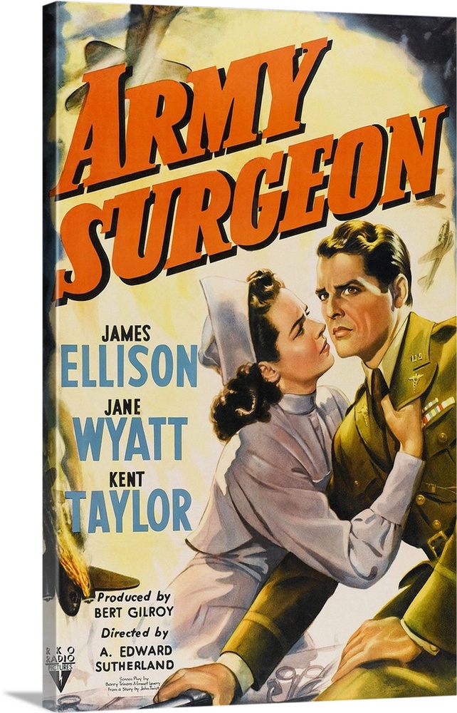 ARMY SURGEON, US poster, from left: Jane Wyatt, James Ellison, 1942