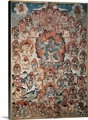 Art from North Nepal. The Heaven. Tempera on pasteboard (19th c.)