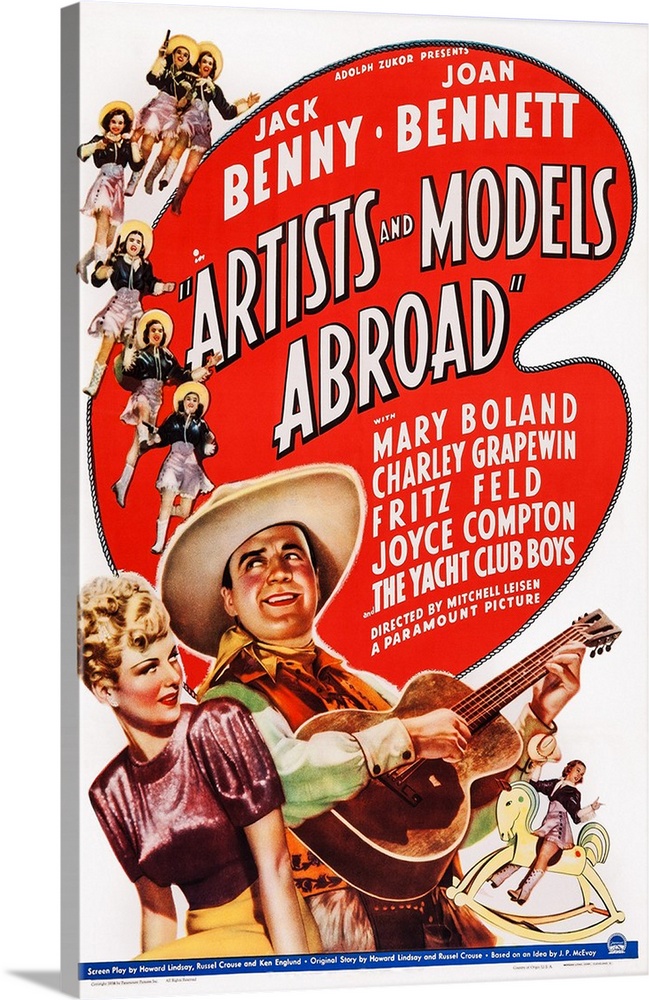 Artists And Models Abroad, Joan Bennett, Jack Benny, 1938
