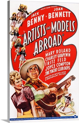 Artists And Models Abroad, Joan Bennett, Jack Benny, 1938