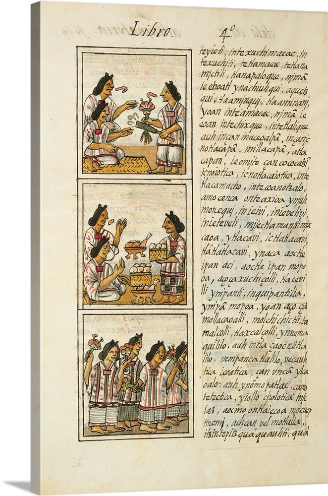 Historia General de las Cosas de Nueva Espaa Aztec Chronicles, by Unknown Artist, 1575 - 1577 about, 16th Century, - Italy...