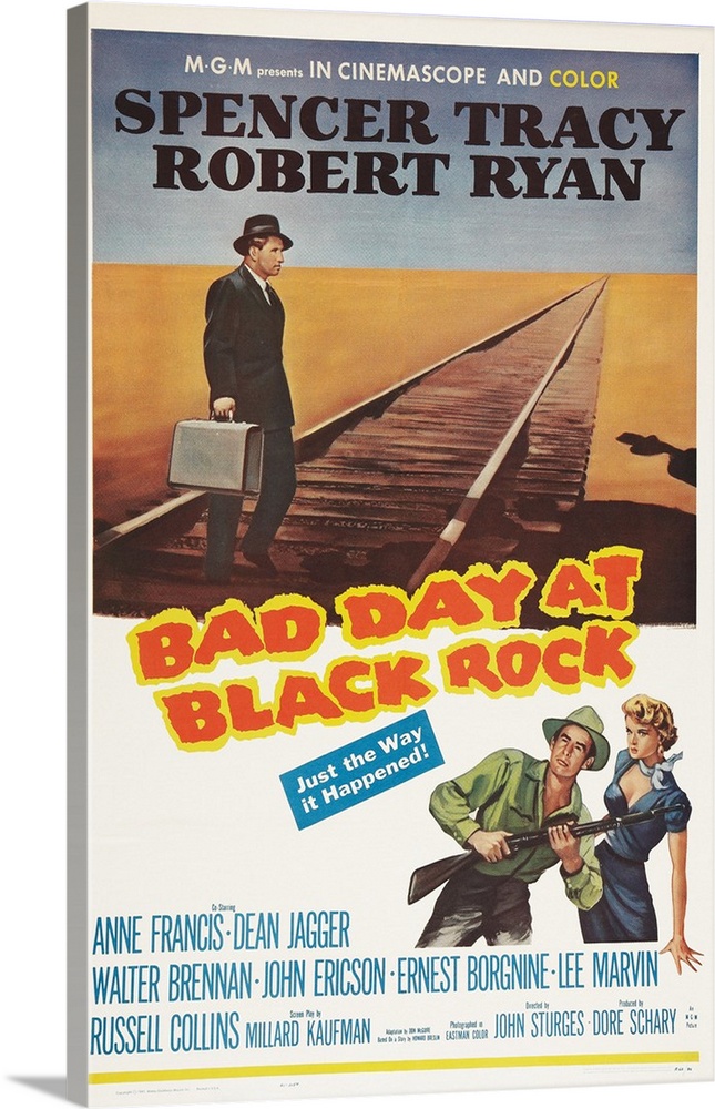 Bad Day At Black Rock, Spencer Tracy, Robert Ryan, Anne Francis, 1955