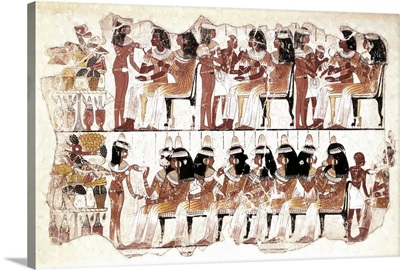 Banquet Scene, Egyptian art