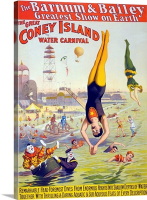 Barnum and Bailey's Great  Water Carnival high divers, 1898