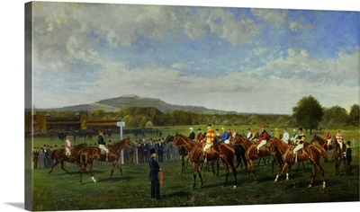 Baron Foy's Departure at Longchamp in 1877, By George Arnull, English painting