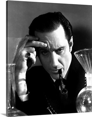 Basil Rathbone in The Hound of the Baskervilles - Vintage Publicity Photo