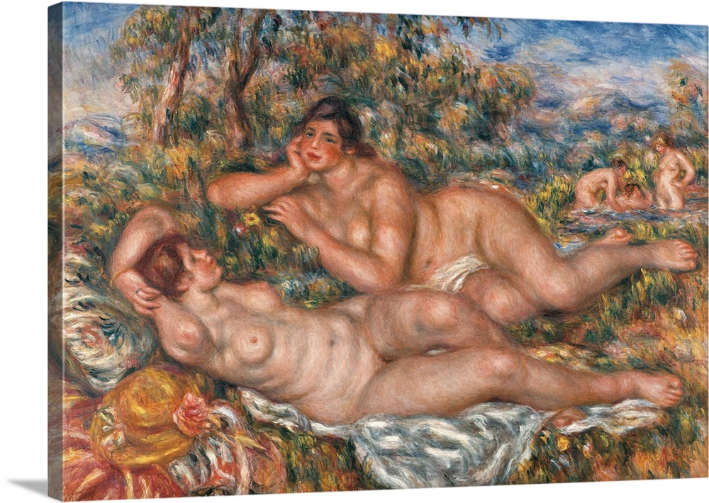 The Bathers, by Pierre-Auguste Renoir, 1918 - 1919 about, 20th Century, oil on canvas, cm 110 x 160 - France, Ile de Franc...
