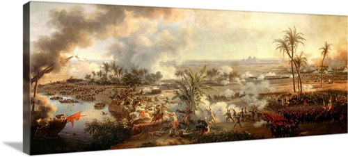 Battle of the Pyramids, July 21, 1798, Napoleon Egyptian Campaign, 1806 Wall Art, Canvas Prints, Framed Prints, Wall Peels | Great Big Canvas