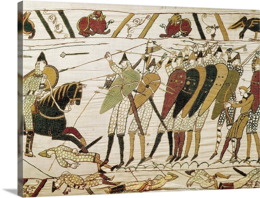 Bayeux Tapestry, detail of English army of King Edward III Wall Art