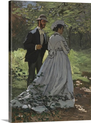 Bazille and Camille (Study for 'Dejeuner sur l'Herbe'), by Claude Monet, 1865