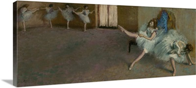 Before the Ballet, by Edgar Degas, 1890-92