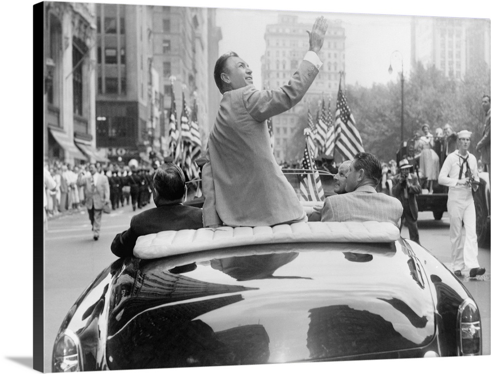 Ben Hogan honored in a ticker-tape parade in New York City. He had just returned from winning the 1953 British Open Champi...