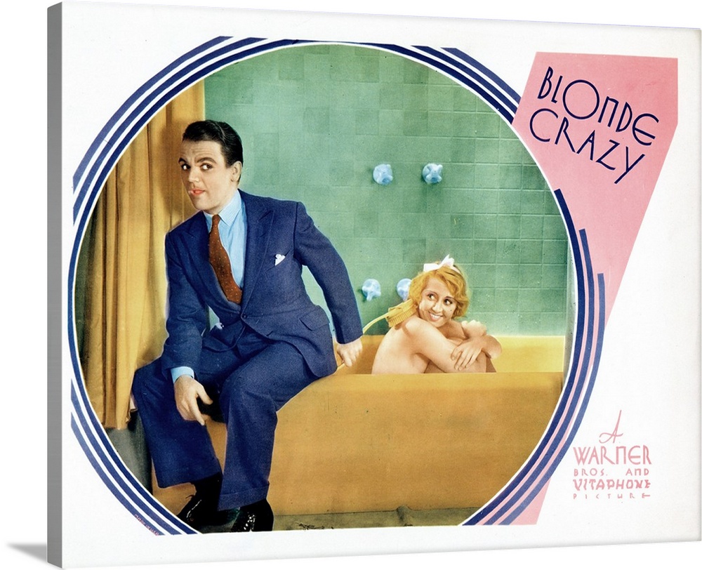 Blonde Crazy, US Lobbycard, James Cagney, Joan Blondell, 1931.