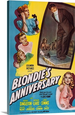 Blonde's Anniversary, US Poster Art, 1947