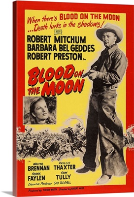 Blood On The Moon - Vintage Movie Poster, 1948