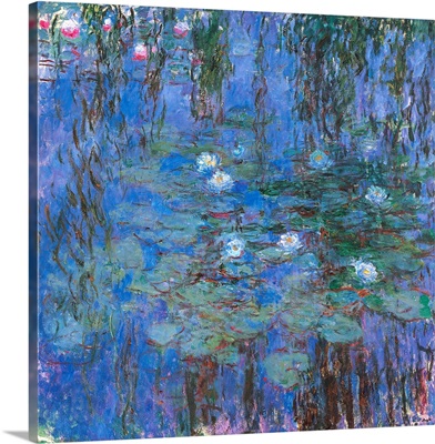 Blue Water Lilies, by Claude Monet, 1916-1919. Musee d'Orsay, Paris, France