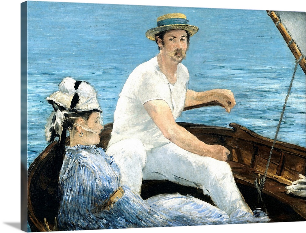 4181, Edouard Manet, French School. Boating. 1874. Oil on canvas, 0.97 x 1.30 m. New York, Metropolitan Museum of Art. C41...