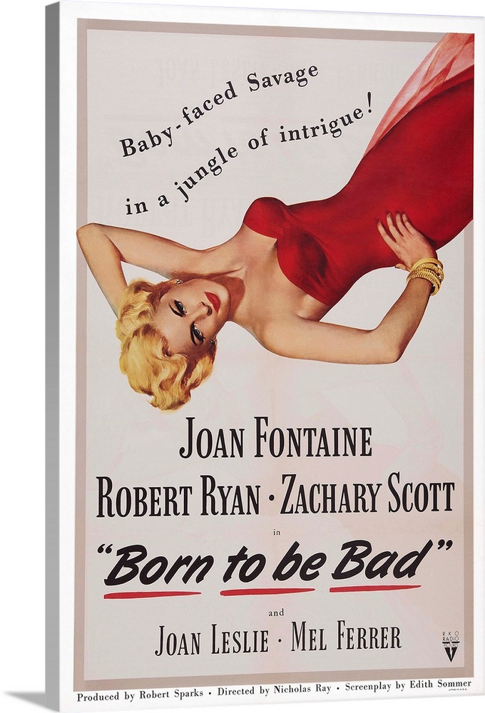 Retro poster artwork for the film Born to be Bad.