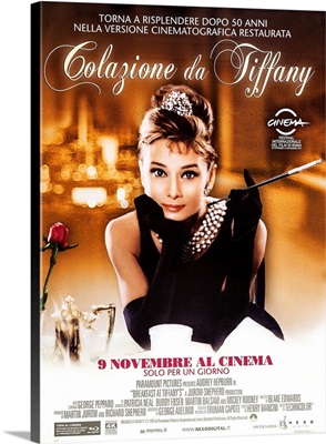 Breakfast At Tiffany's (Aka Colazione Da Tiffany), Italian Poster, Audrey Hepburn, 1961