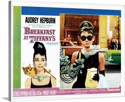 Breakfast At Tiffany's, US Lobbycard, Audrey Hepburn, 1961