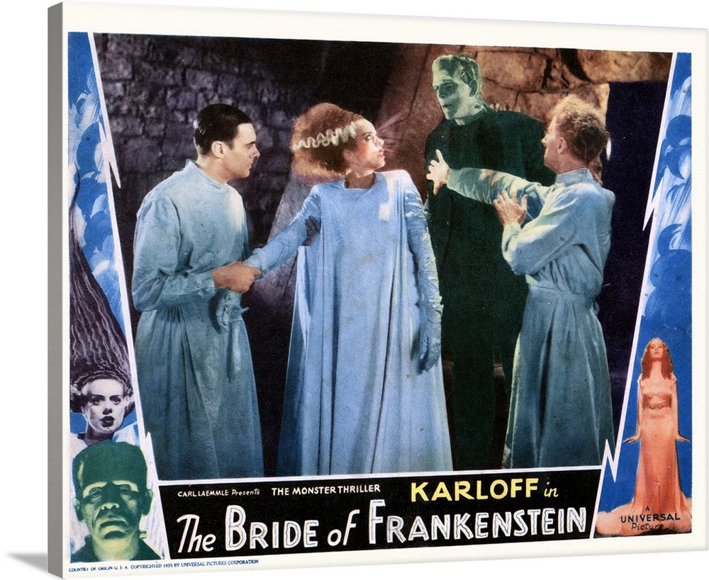 Bride Of Frankenstein, From Left: Colin Clive, Elsa Lanchester, Boris Karloff, Ernest Thesiger, Bottom From Left: Boris Ka...