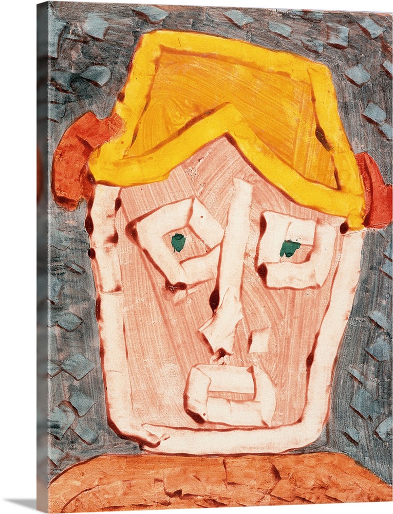 The British Aunt, by Paul Klee, 1938, 20th Century, - Human figure woman portrait hat face expression. (454640) Everett Co...