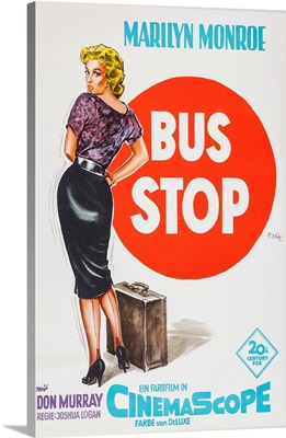 Bus Stop, Marilyn Monroe, German Poster Art, 1956