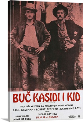 Butch Cassidy And The Sundance Kid - Vintage Movie Poster (Yugoslavian)