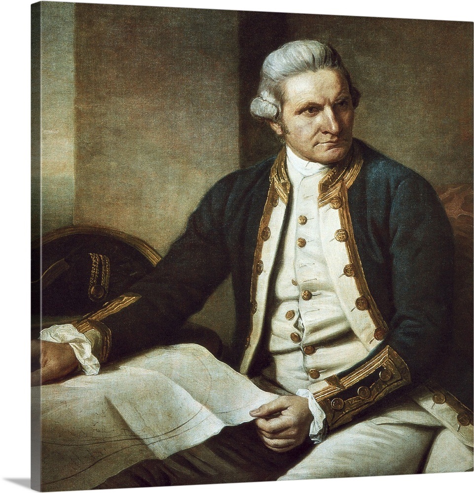 Captain James Cook. 1775-76. By Nathaniel Dance-Holland Wall Art