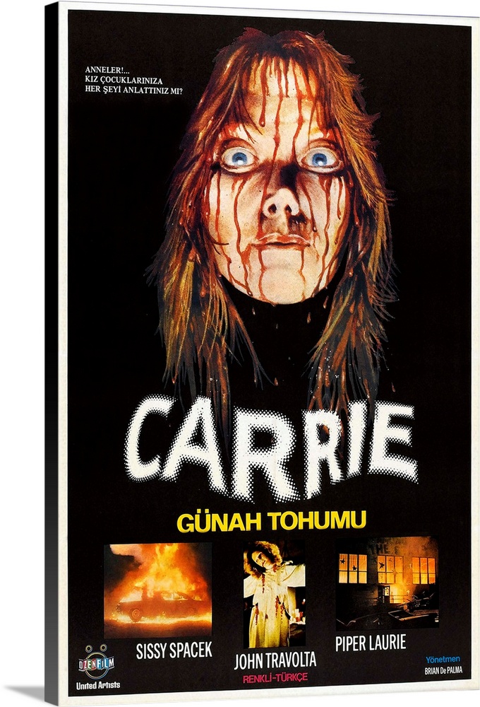 Carrie - Vintage Movie Poster (Turkish)