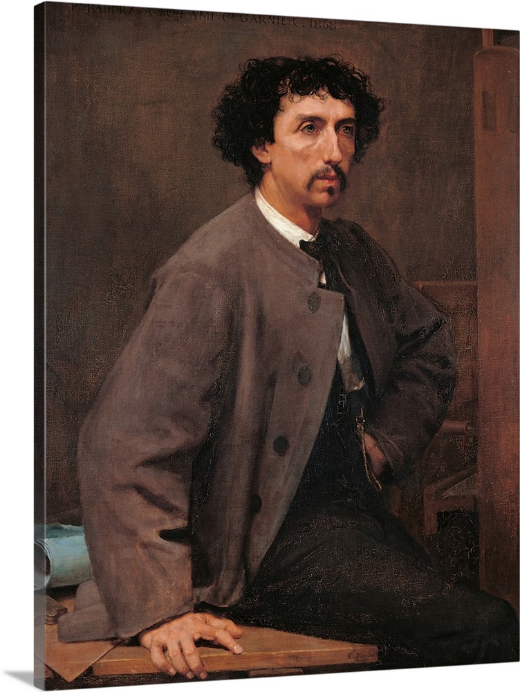 Charles Garnier, by Unknown Artist, 1889 about, 19th Century, oil on canvas, cm 103 x 81 - France, Ile de France, Paris, M...