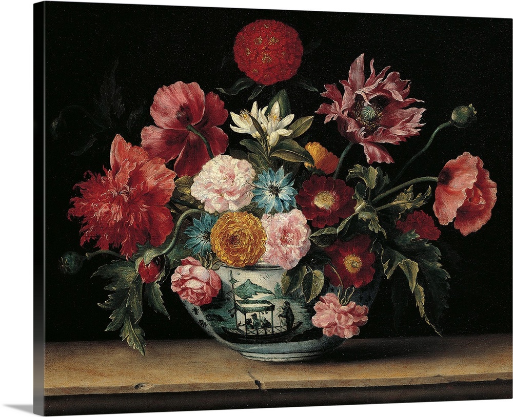 Chinese Cup with Flowers, by Jacques Linard, 1640, 17th Century, - Spain, Comunidad de Madrid, Thyssen-Bornemisza Collecti...