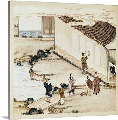 Chinese Illustration on Making Paper