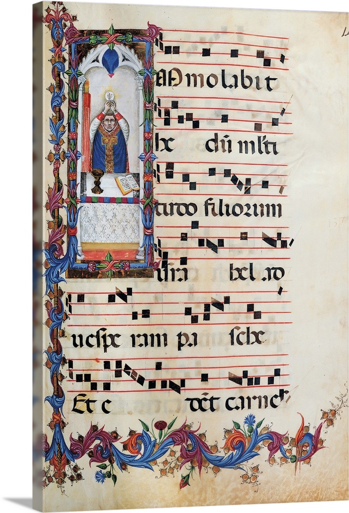 Anonymous Sienese painter, Day and night Antiphonary from Holy Saturday to the 10th Sunday after Pentecost, 15th Century, ...