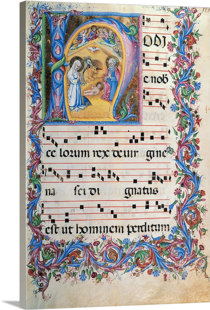 Anonymous Sienese painter, Day hours and night hours antiphonary from the first Saturday of Advent to the IV Sunday after ...