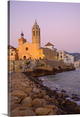 Church of St. Bartholomew and St. Tecla. Baroque Architecture. Sitges, Spain