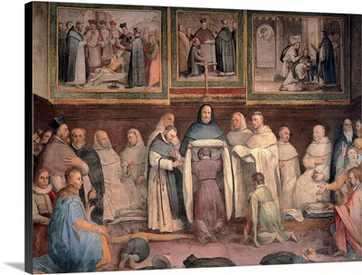 Clothing of St. Hyacinth, by Federico Zuccari, 16th c. Santa Sabina, Rome, Italy