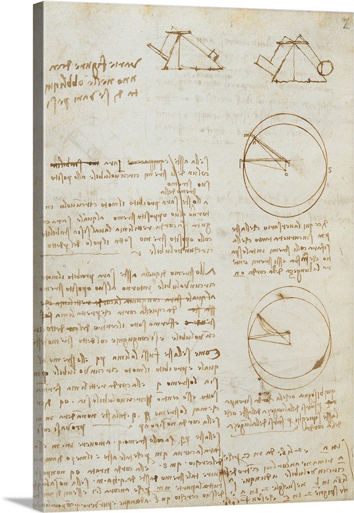 Codex on the Flight of Birds, by Leonardo da Vinci, 15th Century, 1505 -1506 about, paper manuscript, mm 213 x 153 - Italy...