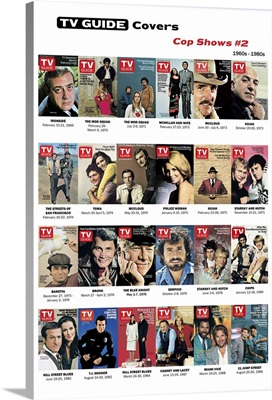 Cop Shows #2 (1960s - 1980s), TV Guide Covers Poster, 2020