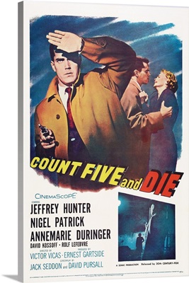 Count Five And Die, US Poster Art, 1957