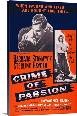 Crime Of Passion, Poster Art, 1957