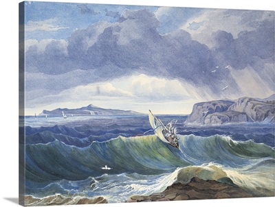 Crossing the Gulf from Capri, by Carl Friedrich Heinrich Werner, 19th c.