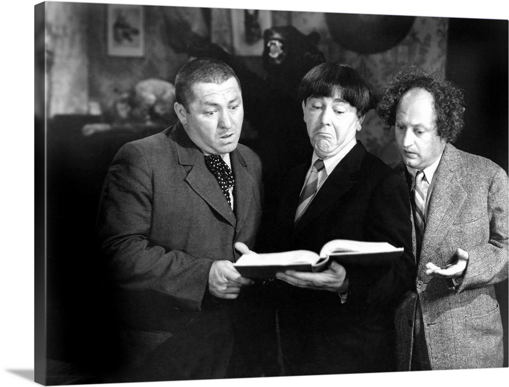 BB-011 8X10 PUBLICITY PHOTO THE THREE STOOGES LARRY FINE MOE & CURLY HOWARD