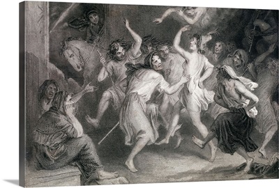 Dance of the Witches. 19th c. etching