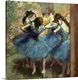 image thumbnail of DEGAS, Edgar (1834-1917). Dancers in blue. 1893. There is another version in the Metropolitan Museum of New York. Impressi...
