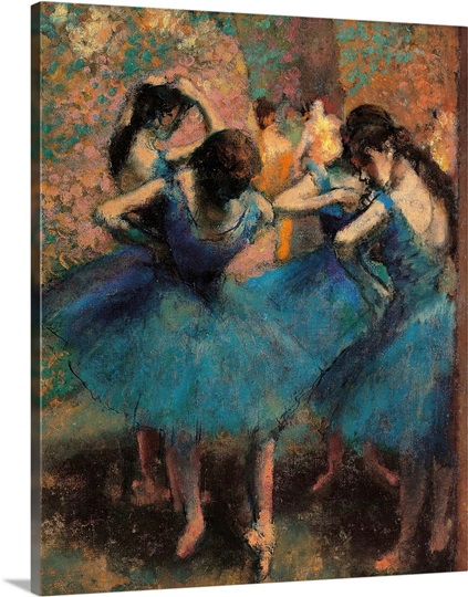 Dancers in Blue (Danseuses bleues), by Edgar Degas, ca. 1893. Musee d ...